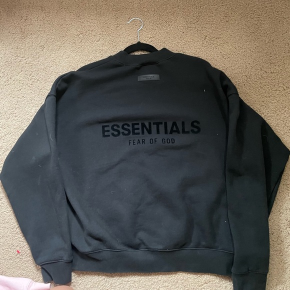 Fear of God, essentials hoodie, black size medium - Picture 2 of 2